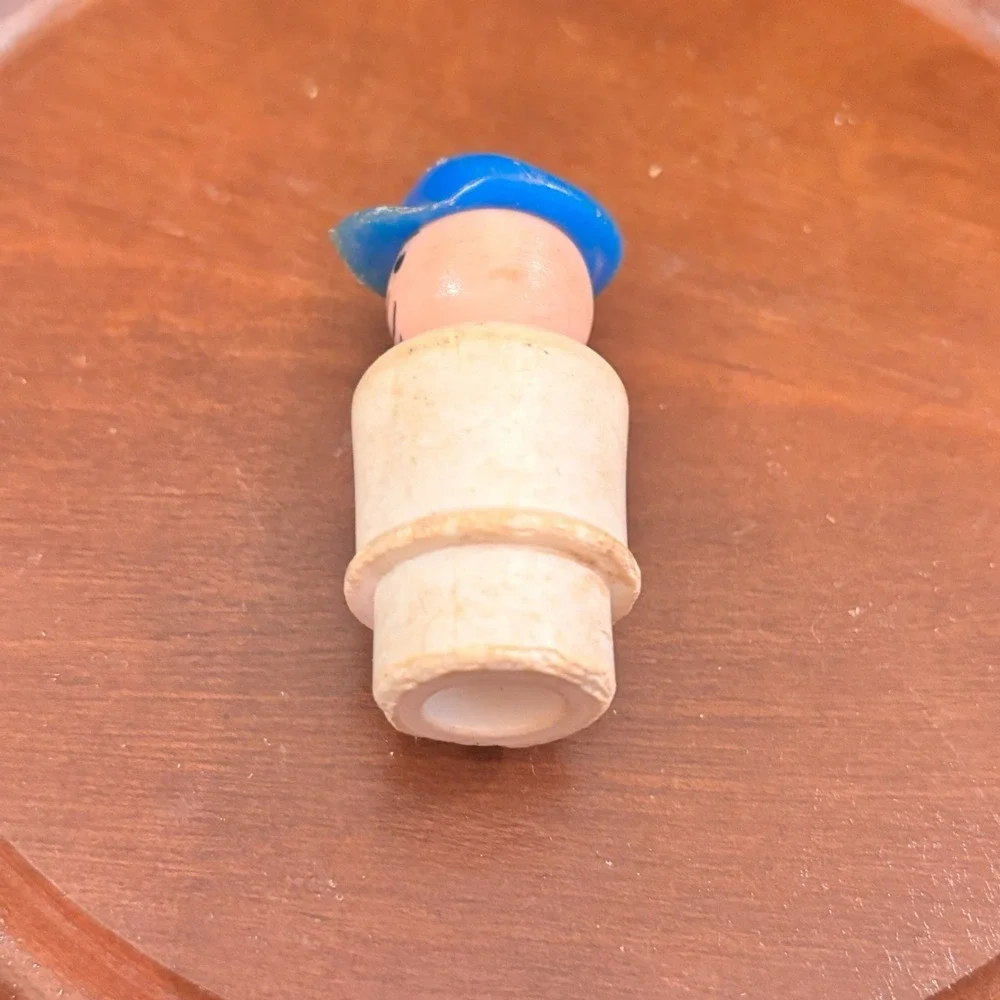 Vintage Little People Fisher Price Blue Drivers Figures Lot of 2 Toy People